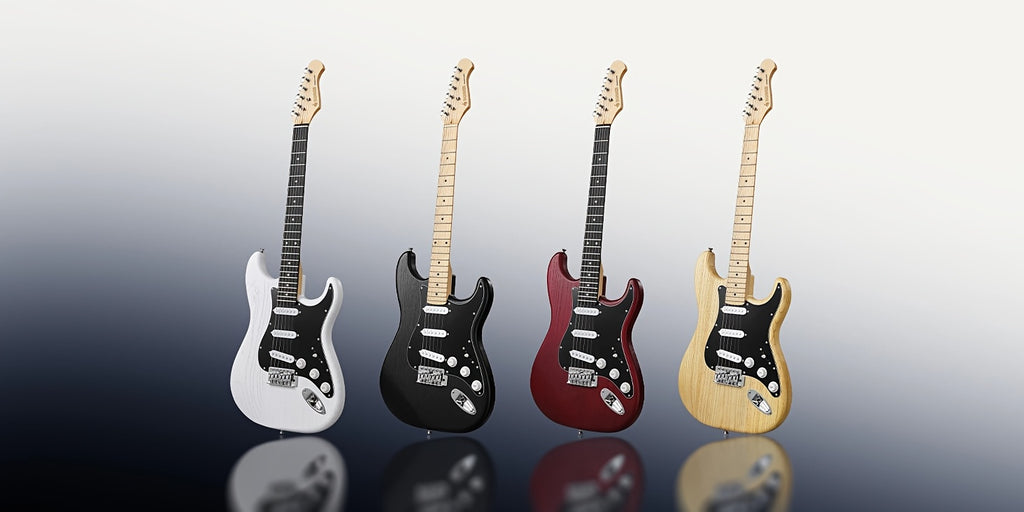 Full Size 39 Inch Electric Guitar Kit Solid Body, for Beginner, with Amplifier, Bag, Capo, Strap, String, Tuner, Picks DST-80