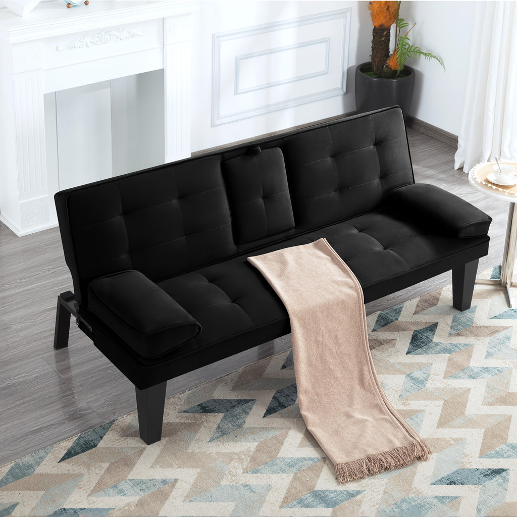 Foldable Sofa Bed with Frame & Fabric Upholstery - Space-Saving Convertible Bed/Sofa for Small Apartments, Dorms, Studios - Modern Sleeper Sofa, Assembly, Comfortable Daybed & Night Rest for Urban Living