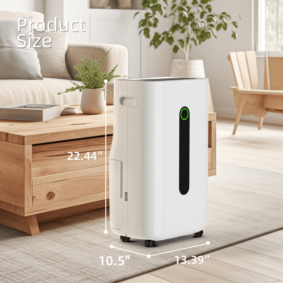 80 Pint Dehumidifier, Whole-Home Coverage with One-Touch Operation, 45dB Ultra Quiet - 3-Speed Fan, Auto-Regulates Humidity, 1.7Gallon Water Tank, Full-Tank Alert, Bedroom, Bathroom