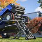 Sturdy 500 Lbs Capacity Lawn Mower Lift Jack - with Hydraulic Jack · Riding Mower Lift Foldable Design | for Zero Turn Mower Lift and Garden Tractors - for Mower Maintenance or Repair