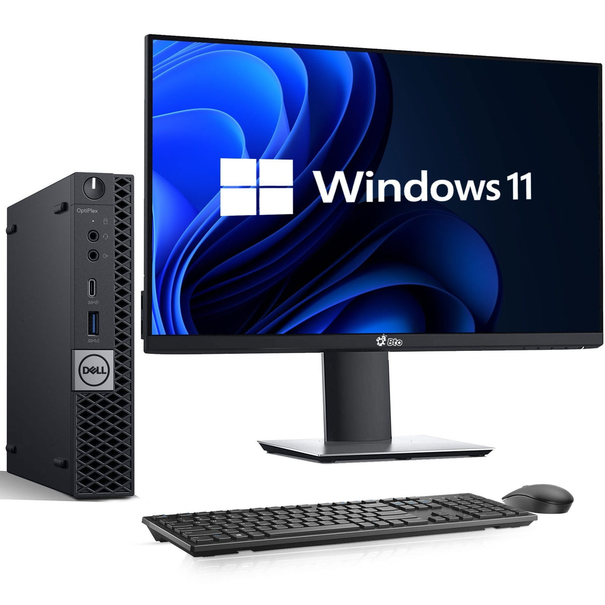 Dell OptiPlex 3050 Tiny | Desktop Computer Mini PC | Intel Core i5-6500T 6th Gen Quad-Core Processor | DDR4 RAM | Solid State Drive (SSD) | Wireless Keyboard & Mouse | WiFi | Windows 11 Pro (Renewed)
