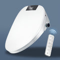 Bidet Toilet Seat with Warm Water, Air Dryer, Heated Seat, LED Light, Quiet Operation, Wireless Remote, Stainless Steel Nozzle, Sittable Lid