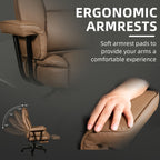 Executive Office Chair — 160° Recline and Footrest for Spacious 400LB Home Office Seating with Casters