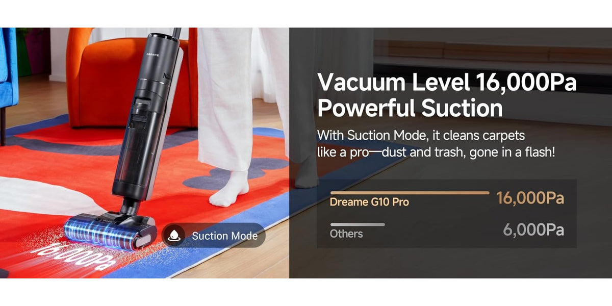 Refurbished DREAME G10 Pro Wet Dry Vacuum Cleaner, Vacuum Mop All In One with Auto Self-Cleaning, Floor Cleaner Machine for Hard Floor, 35 Mins Runtime, Edge Cleaning, Self-Propelled Vacuum Mop Combo