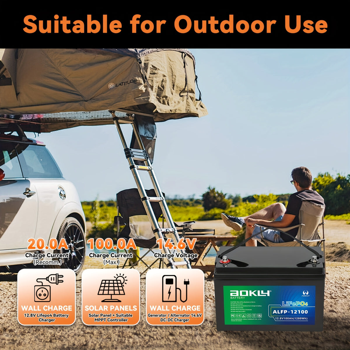 12V 100AH/150AH LiFePO4 Battery, 1280Wh, Capable Of Over 18, 000 Deep Cycle Recharges, Built-in 100A BMS, Perfect for RVs, Boats, Solar Trolling Motors, Camping, Solar Off-grid Systems, And More.