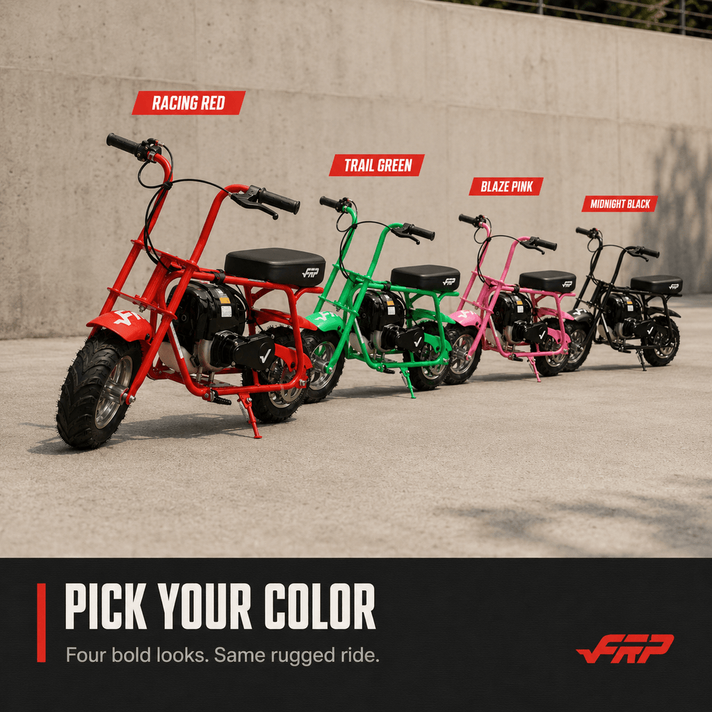 39cc 4-Stroke Gas Powered Mini Dirt Bike, No Fuel Mixing Required, Tool-Free Assembly, Heat Shield Protection, Top Speed 17 MPH, Off-Road Trail Pit Bike for Backyard Adventure, Birthday Gift Idea