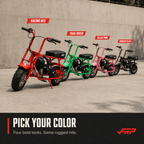 39cc 4-Stroke Gas Powered Mini Dirt Bike, No Fuel Mixing Required, Tool-Free Assembly, Heat Shield Protection, Top Speed 17 MPH, Off-Road Trail Pit Bike for Backyard Adventure, Birthday Gift Idea