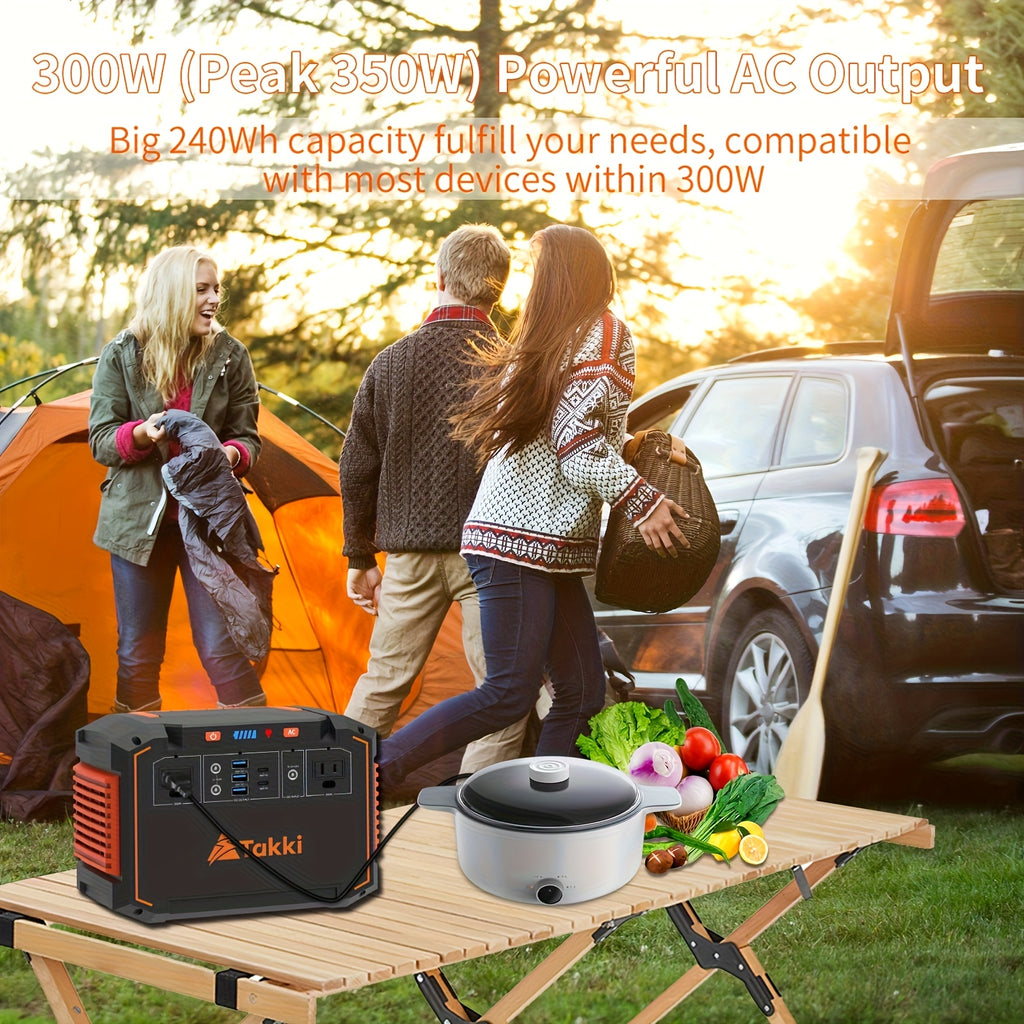 350W/150W Peak Solar Generator Portable Power Station with 60W/40W/30W/21W Solar Panels Included, 240Wh/111Wh/88.8Wh Solar Power Bank AC DC USB Ports for Camping Tents, Emergency Outdoor Home Use, CPAP, Fans, Laptops, Emergency, Gifts