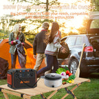 350W/150W Peak Solar Generator Portable Power Station with 60W/40W/30W/21W Solar Panels Included, 240Wh/111Wh/88.8Wh Solar Power Bank AC DC USB Ports for Camping Tents, Emergency Outdoor Home Use, CPAP, Fans, Laptops, Emergency, Gifts