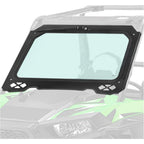 Full Glass Windshield for 2014-2018 Polaris RZR Models with Wiper and Black Aluminum Frame