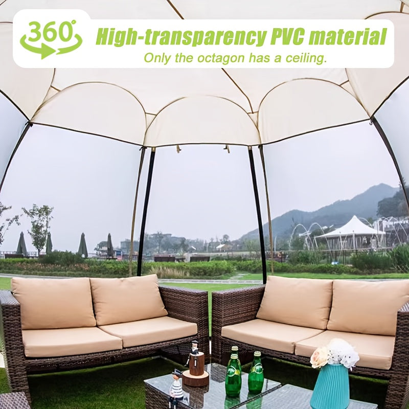 Transparent Party Tent with Frame - Large Clear Bubble Dome for Patio Sunroom
