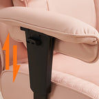 [PU Leather Executive Chair] Efomao Desk Office Chair 400LBS, Big And Tall Office Chair, PU Leather Computer Chair, Executive Office Chair With Leg Rest And Lumbar Support