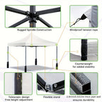 Pop Up Canopy, Commercial Instant Shelter Tent, Portable Folding Ez Up Canopy with 4 Sand Bags, Heavy Duty Waterproof Patio Event Tent for Outdoor Wedding, Camping, Beach