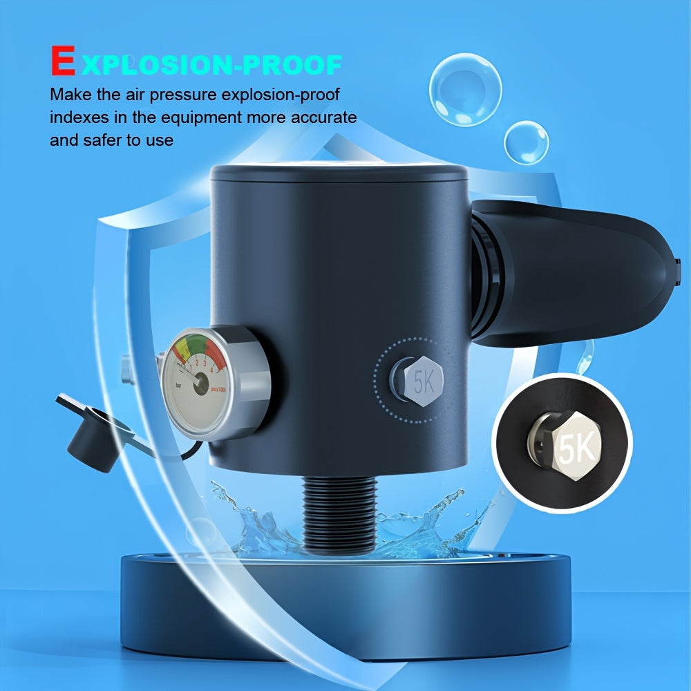 HOUVAN 16.91 oz Mini Diving Tanks Aluminum Alloy Diving Oxygen Cylinder Suitable For Underwater Photography, Underwater Recreation, Snorkeling Practice, Perfect | Portable Shallow Diving Cylinder | Boat Backup Air Source | Snorkeling Diving Tank