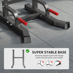 Power Tower Pull Up Bar Dip Stand, 10 Adjustable Height Free Standing Assistive Trainer Dip Station, Multi-Function Strength Training Fitness Workout Station for Home Gym Fitness Equipment Equipment