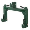 3-Pt Quick Hitch Adapter Category 1 & 2 Tractor, 3000 lb Lift, Adjustable Steel Bolt, Green Powder Coated (OEM Replacement)