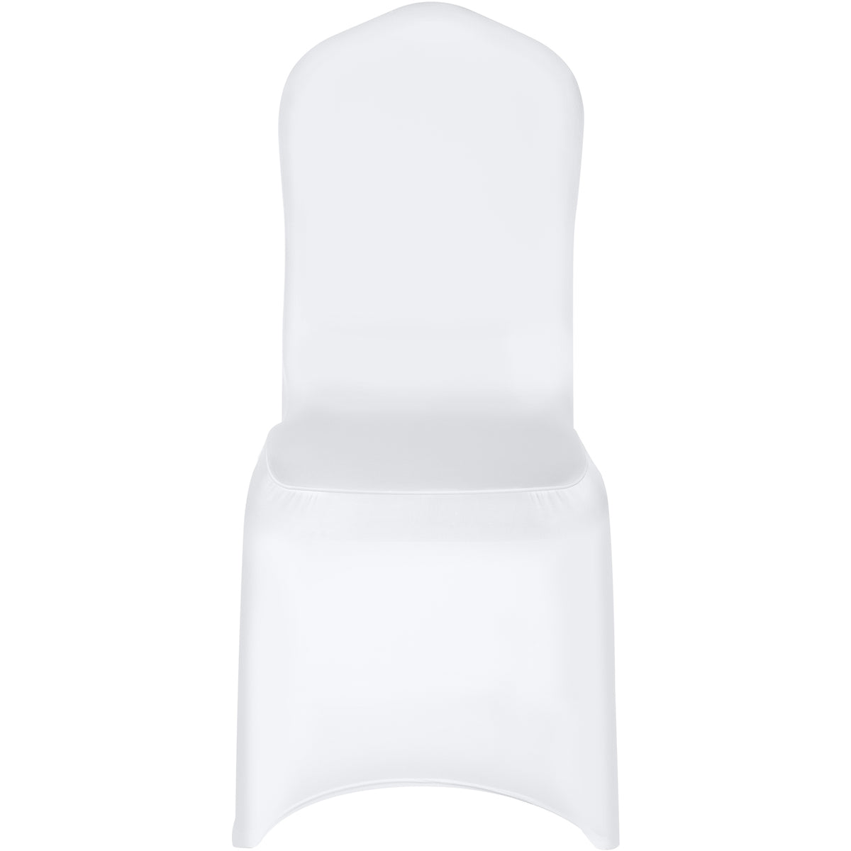 VEVOR 150 Pcs White Chair Covers Polyester Spandex Chair Cover Stretch Slipcovers for Wedding Party Dining Banquet Flat-Front Chair Cover