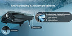 Robotic Pool Skimmer AIPER Surfer S2 for Continuous Surface Cleaning with Solar and USB Charging