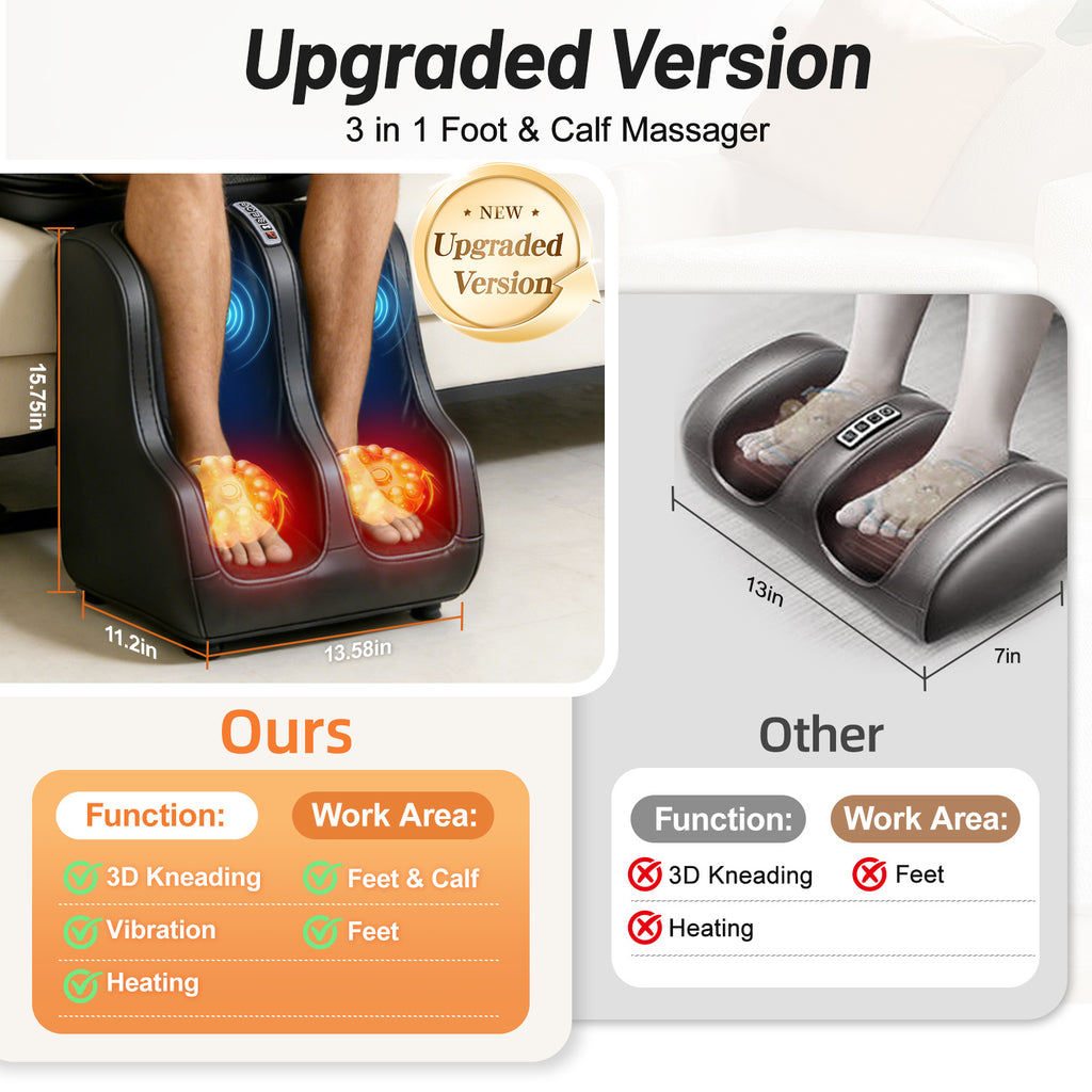 Full Body Shiatsu Massage Pad with 3D Deep Kneading Massage, 5 Modes, and Detachable Leg & Foot Massager, Ideal for Full-Body Relaxation at Home, Gym, Leisure, and Office
