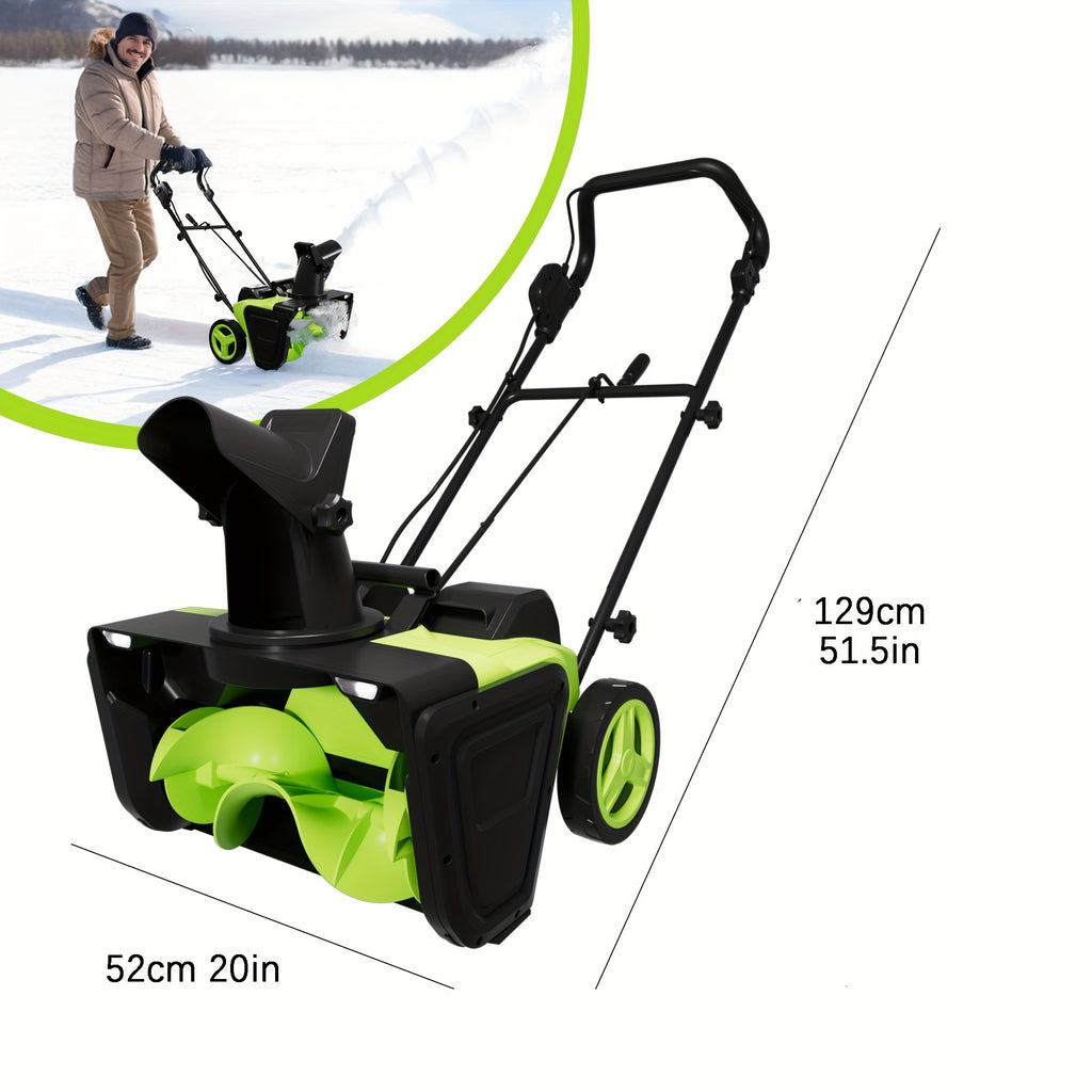 Steelite 40V Cordless Snow Blower, 20" Wide Clearing Capacity, 850 Lbs/Min, Includes 2x4.0 Ah Batteries & Charger, Tool For Easy Snow Removal