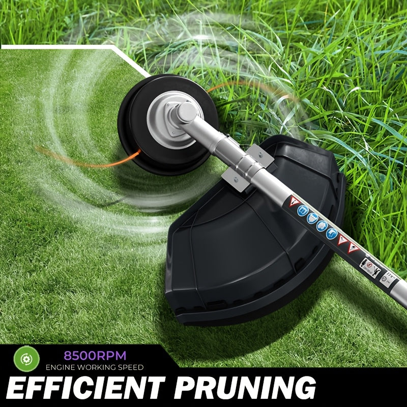 48Cc High-Powered Gasoline Lawn Mower, Versatile 3-In-1 Mower, Ideal for Gardens And Yards, Efficient Lawn Maintenance And Weeding