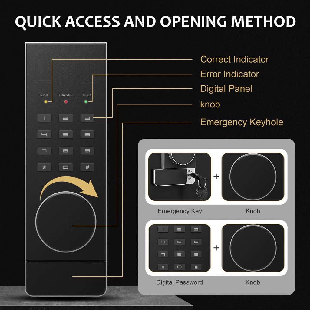 Large Home Safe Heavy Duty Fireproof Safe Box for Home Use with Removable Lock Box And Key Combination Lock, Anti-Theft Digital Safe Box for Home Office Business