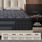 Luxury Mattress 8" 10" 12" 14" Twin Full Queen King Size Gel Memory Foam Pocket Spring Hydird Mattress in A Box Medium Firm