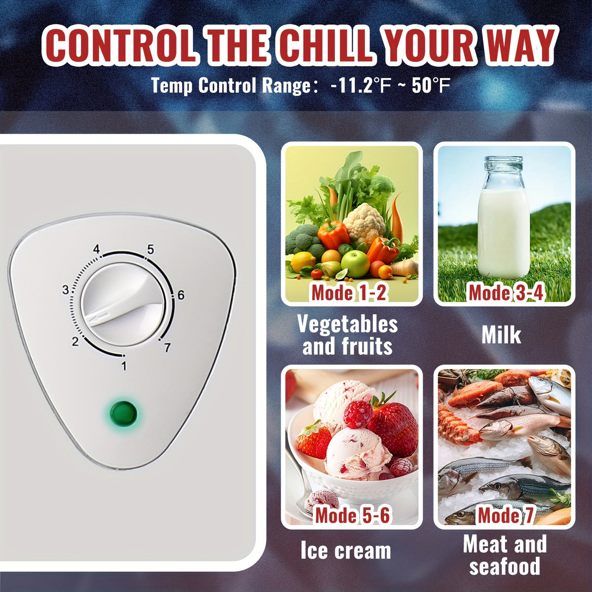 [Small Deep Freezer] 2.5 Cu.Ft Chest Freezer With 2 Removable Baskets, Small Deep Freezer Adjustable 7 Thermostat, Quiet Mini Freezer Free-Standing Top Door, Energy Saving For Apartmen, Garage, Basement, Dorm, Home