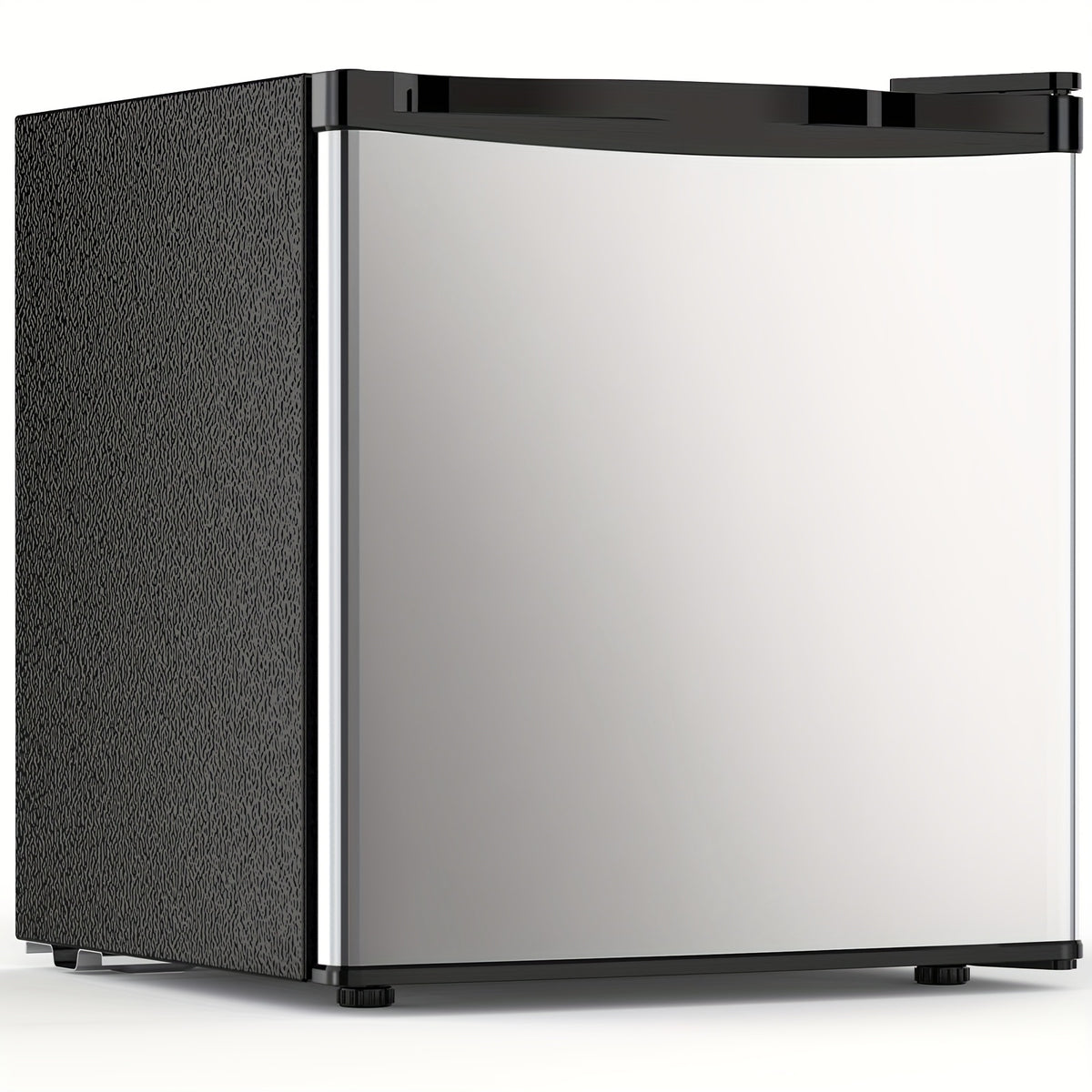 KNDKO 1.6 Cu.Ft Mini Fridge, Single Door Compact Refrigerator, 7 Settings Temperature Adjustable, 2 Removable Shelves, Small Fridge For Bedroom, Office, Apartment, Dorm