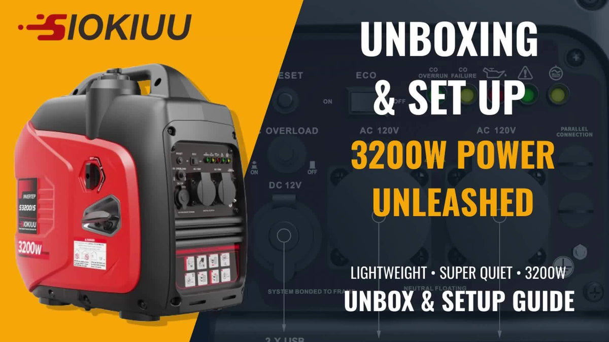 RV Portable Inverter Generator, Ultra Quiet, CO Alarm, Peak 2500W Rated 1900W, Peak 3200W Rated 2600W, Peak 4500W Rated 3600W, For RV Travel, Van Life, Road Trip, Camping, Patio, Backyard, Outdoor Working & Home Power Backup, Without Battery