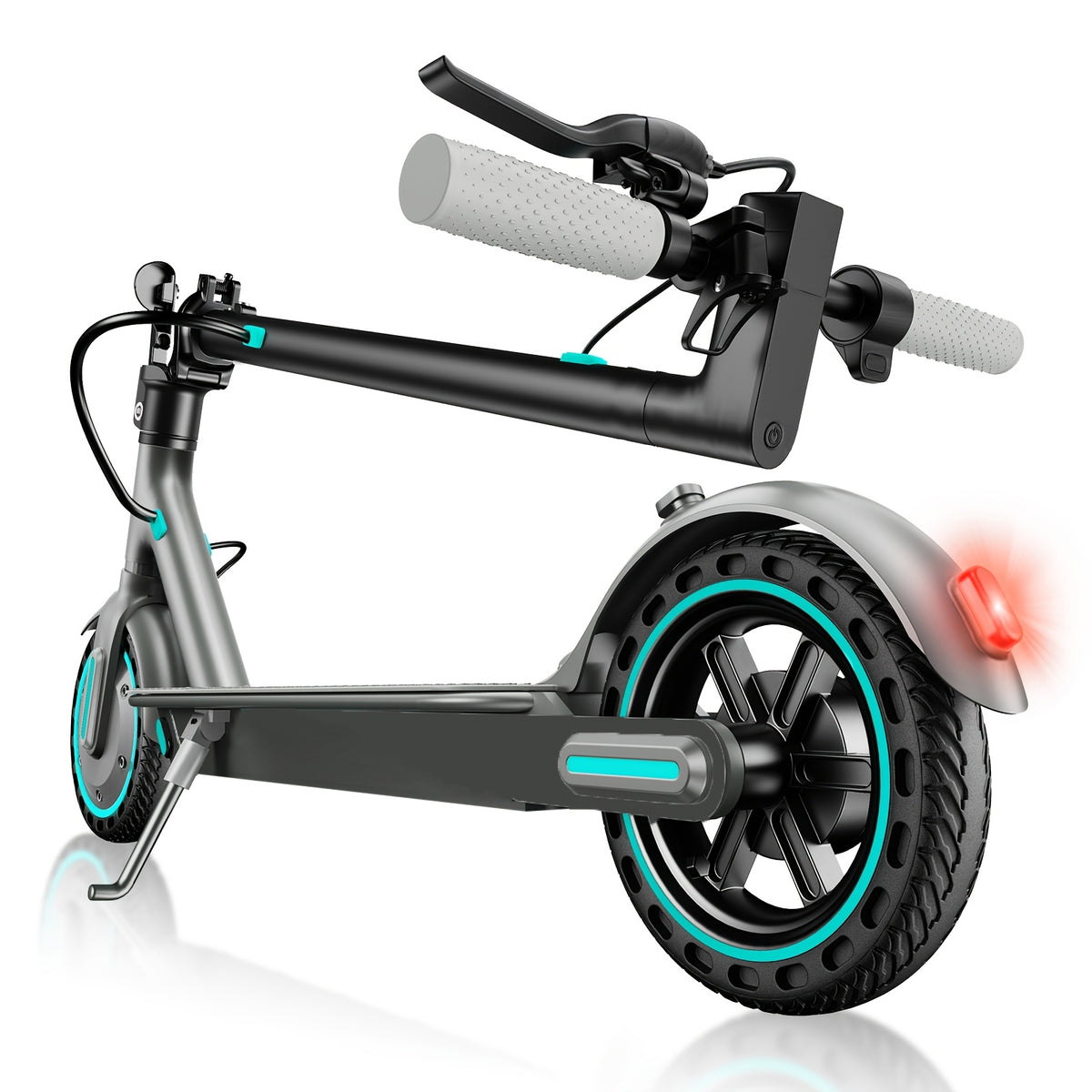 Electric Scooter for Urban Commuting, Foldable 350W Model with 8.5-inch Solid Tires and 19 MPH Top Speed