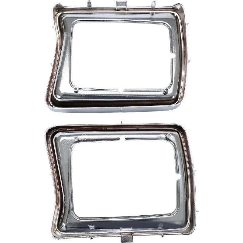 Grille & Headlight Bezel for 1978-1979 Ford Bronco, F100, F150, F250, F350 Replacement for FO1200111, D8TZ8150C, FO2513115, FO2512114, Chrome ABS Plastic