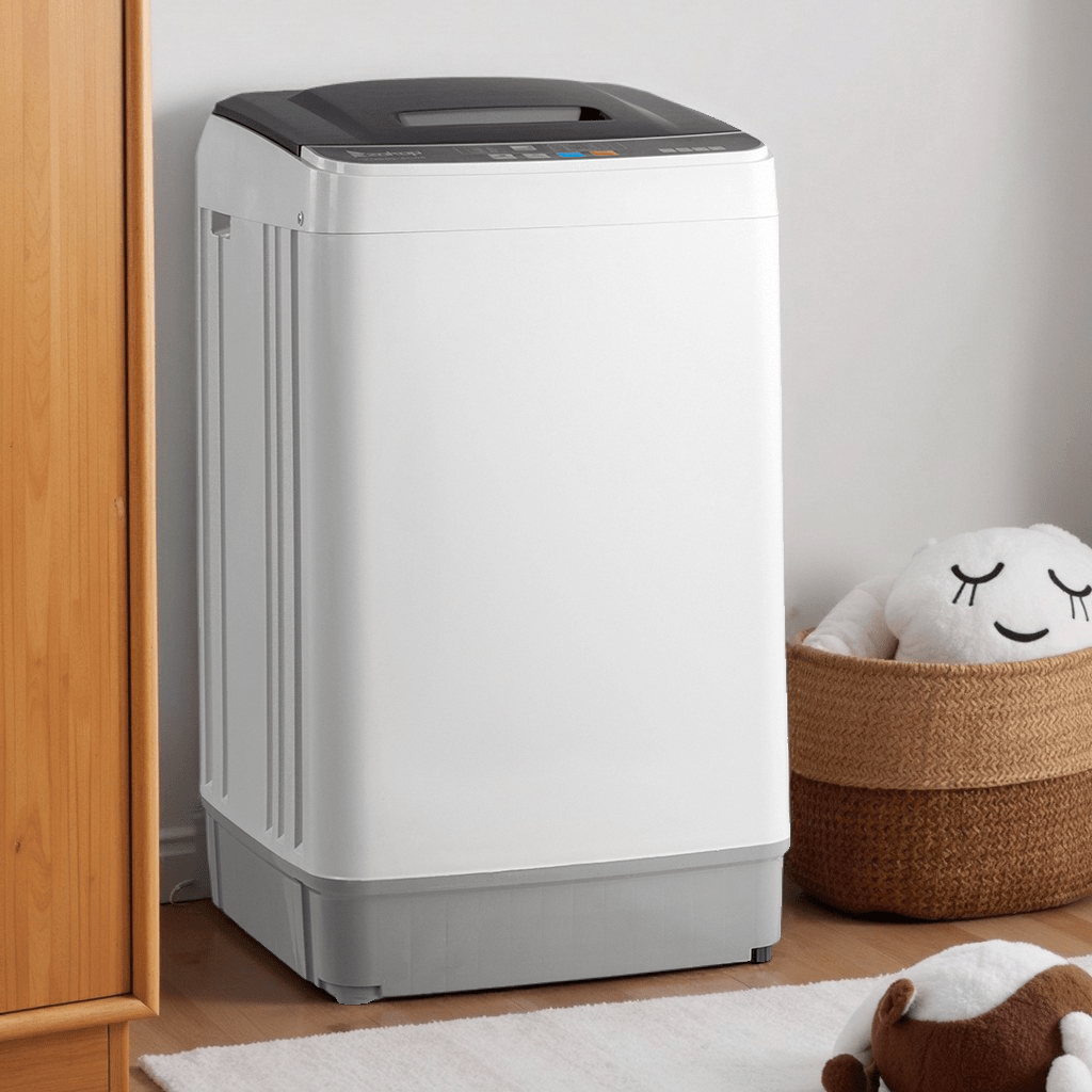 Full Automatic Washing Machine, 15.6/17.6/17.8/25Lbs Top Load Portable Washer with Drain Pump, 10 Wash Programs 8 Water Level Washer and Dryer Combo, 2 in 1 Washer and Dryer for Apartments, RV, Camping