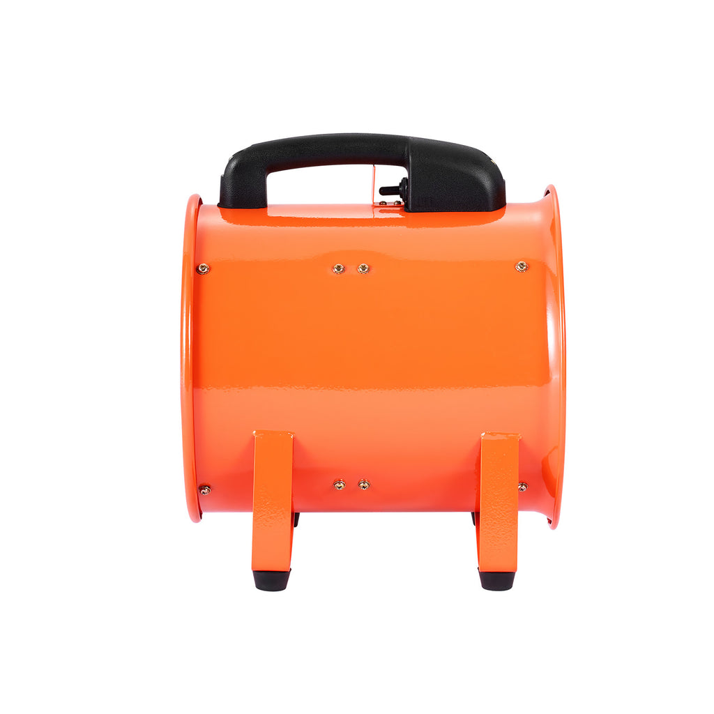 VEVOR 10 inch Portable Ventilator, 2 Speed Industrial Utility Blower Fan with 33ft Flexible Duct Hose, Exhaust Axial Fan for Basements, Workshops, Warehouses, and Confined Spaces, Orange