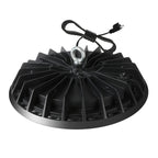 10pcs 200W UFO LED High Bay Light, Cold White 6000K, LED Commercial Lighting Fixtures, 90-277V, for Warehouse Garage Workshop Mall Factory Industrial Barn Gym, Dustproof And, with 4Ft US Plug