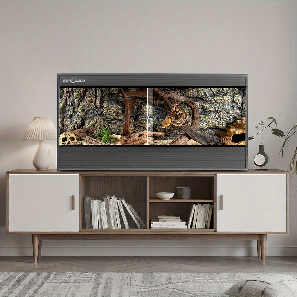 REPTIZOO 48x17x18 PVC Reptile Terrarium for Bearded Dragon