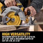 DEWALT 20V MAX XR Brushless Cordless 7-1/4 in. Circular Saw, Tool Only (DCS590B)