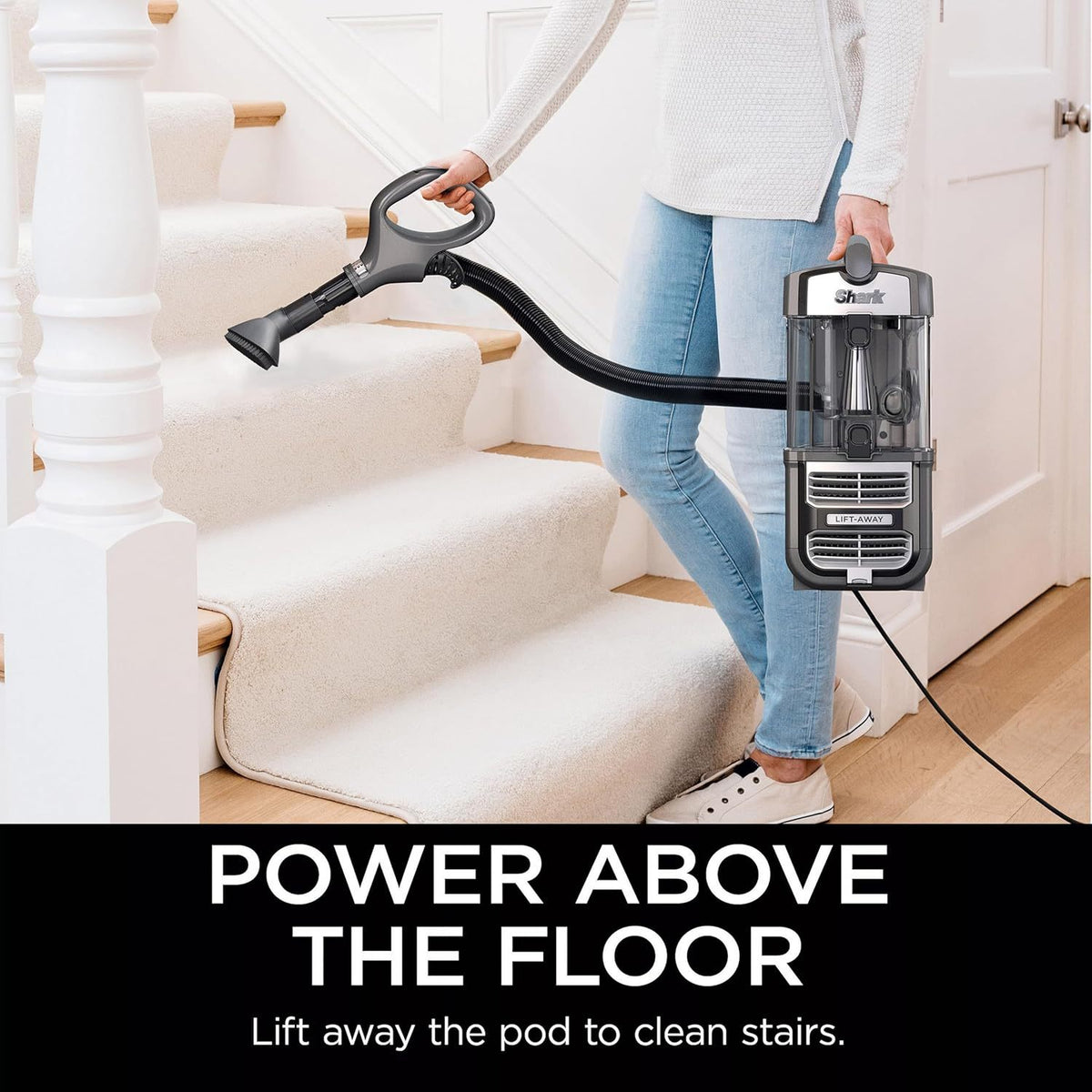 Shark Navigator Lift-Away Upright Vacuum UV730, Self-Cleaning Brushroll, HEPA Anti-Allergen Seal, Powerful Suction for Pet Hair, Carpet & Hard Floor Cleaner with LED Headlights, 13.5 lbs