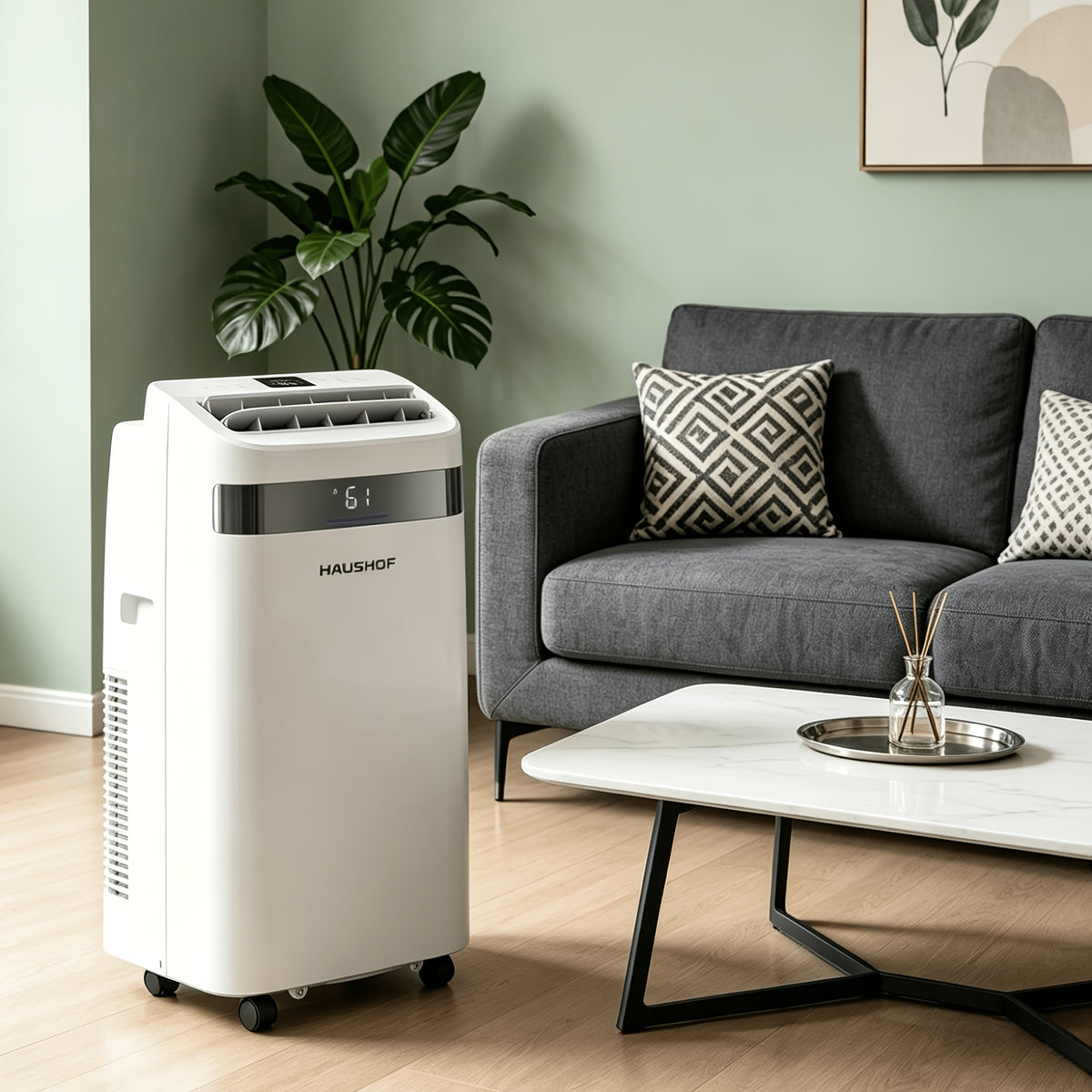 Portable Air Conditioner Unit for Home or Office, 12000/14000 BTU 4-in-1 Cooling, Fan, Dry and Sleep Modes with Auto Swing