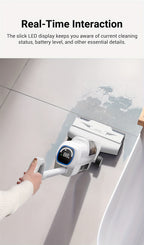 Wet Dry Vacuum Cleaner DREAME K10 Plus for Home Messes, 6.5KPa Suction and Flexible Cord or Battery Operation