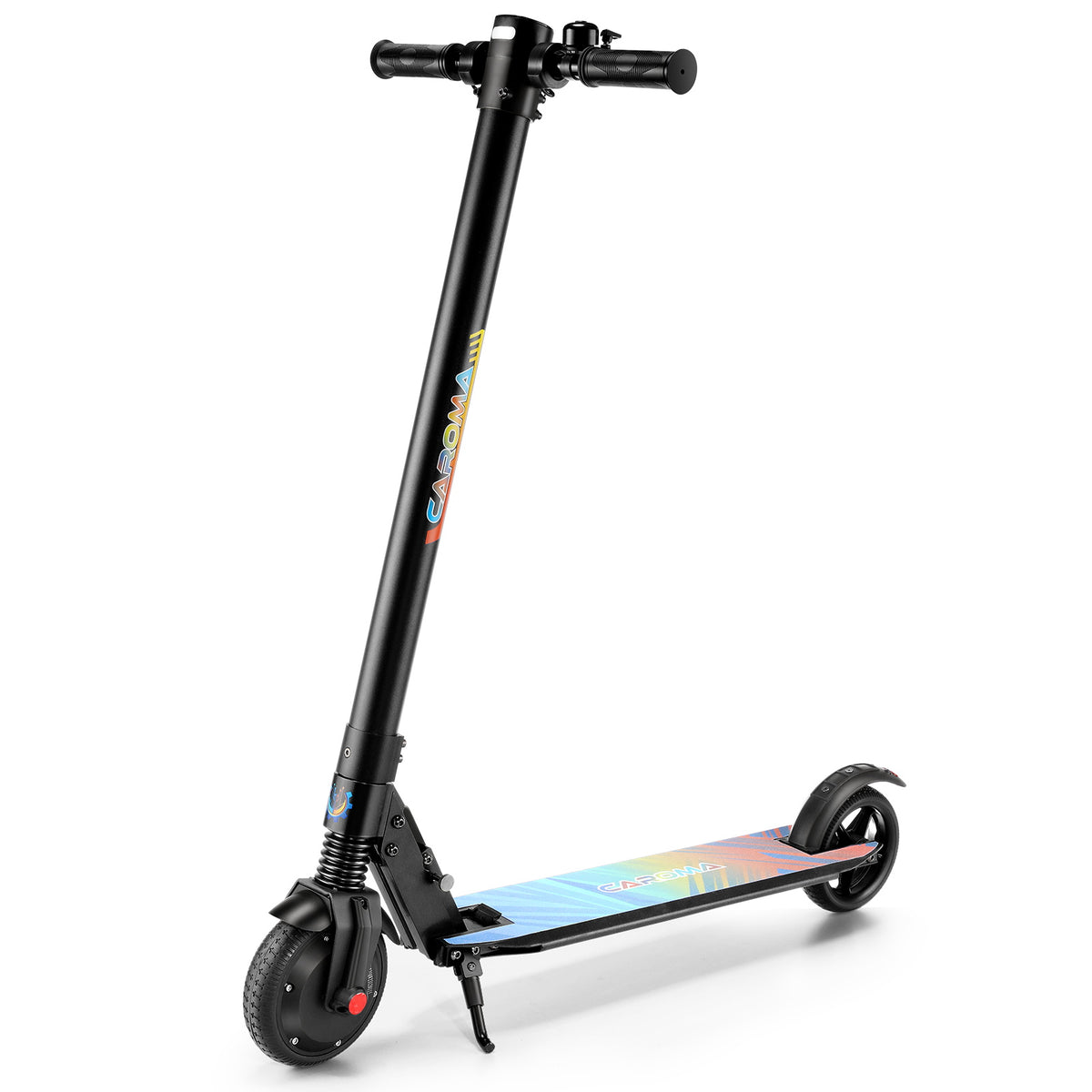 Caroma Rated 250W ( Peak 420W ) Electric Scooter, 15.5-25 Miles Range & 15.5-20 Mph, LED Display, Dual Braking System, Foldable Commute Electric Scooter