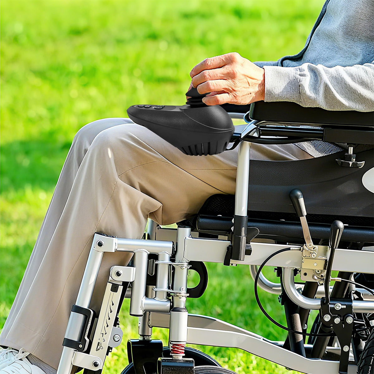 ML2P Wheelchair Joystick Controller, Smooth Start/Stop Operation, All-Round Control, Suitable for Wheelchairs And Various Mobile Devices, Console Under The Seat