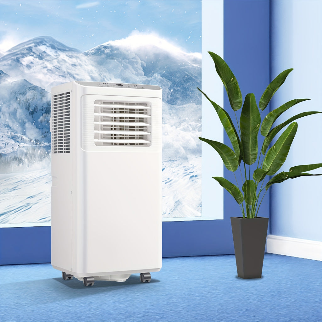 [Up to 8000 BTU Portable AC] Portable Air Conditioner, Air Conditioner with Cooling, Fan, Dehumidifier, Sleep Mode, Cooling Up to 250 Sq.Ft. with 24H Timer/Digital Display/Remote Control & Window Kit, Perfer for Office Bedroom & Apartment