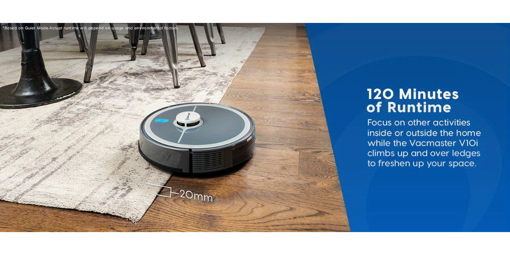 Vacmaster 3-in-1 Robotic Vacuum Cleaner and Mop Combo Pet Companion with Self-Empty Station for 45 Days, LiDAR Navigation, 3000Pa Strong Suction, Multi-Floor Mapping for Homes with Pets, Carpet & Hard Floors