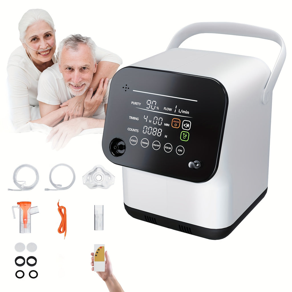 [Remote Control] VARON Smart Oxygen Concentrator With Car Use | Real-Time Oxgen Purity Monitoring | Voice Alerts & Remote Control