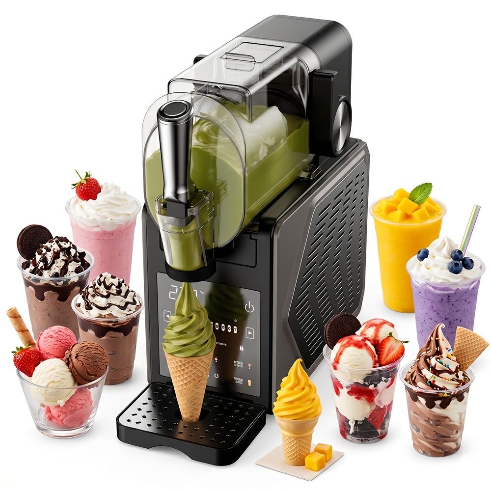2-in-1 Ice Cream/Slush Machine, 5-in-1 Cold Drink Maker, Iced Tea Machine, 85-ounce Capacity, One-Touch Preset, No Ice Needed, Self-Cleaning - Easily Make Milkshakes, Margaritas, And More At Home