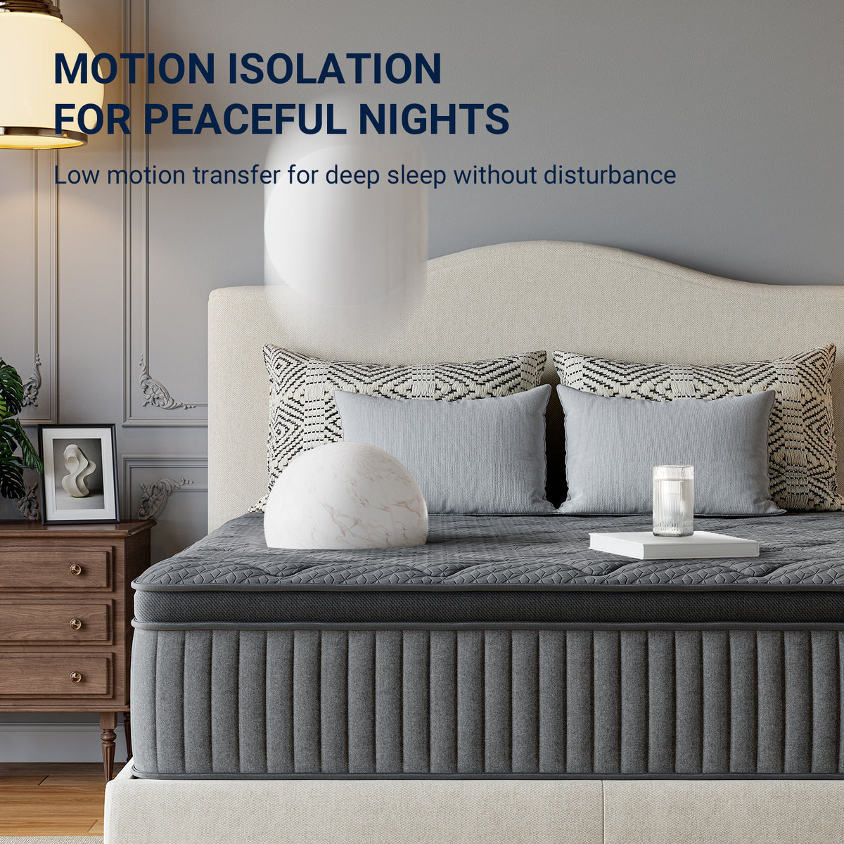 Avenco 6/8/10/12/14 inch Cooling Gel-Infused Memory Foam Mattress, Pocket Spring Hybrid Mattress,SmartS Coil, Pillow Top Design And Motion Isolation Christmas Gifts