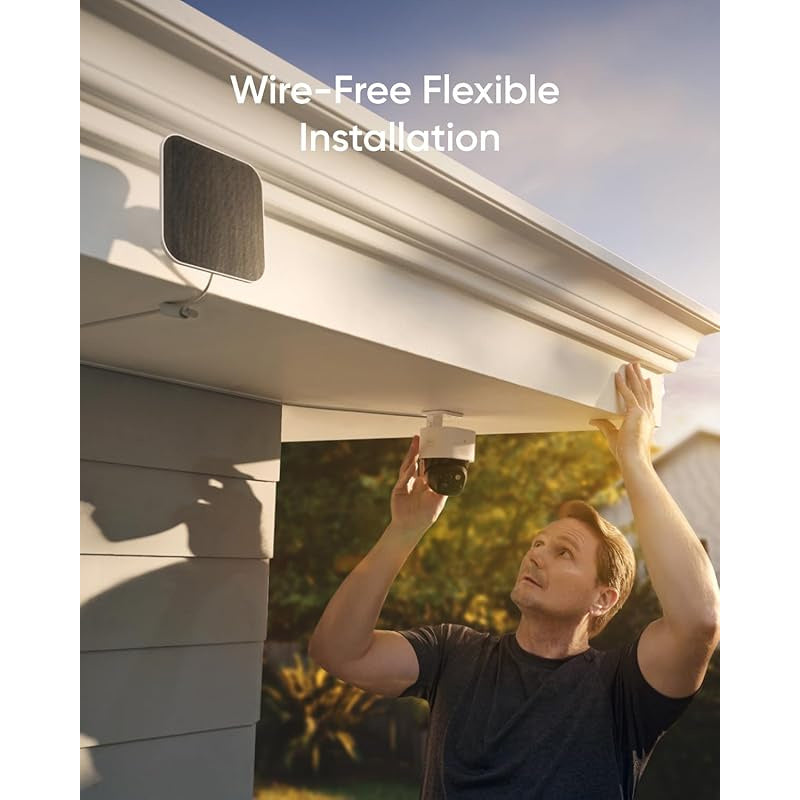 eufy Security 6/4/2/1 Pack SoloCam S340 with HomeBase S380, Solar Security Camera 4-Cam Kit, Wireless Outdoor Camera, 360° Pan and Tilt Surveillance, No Blind Spots, 2.4 GHz Wi-Fi, No Monthly Fee