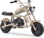 Gas Mini Chopper Bike, DB003 Model 40CC4-Stroke Dirt Bike with Big Headlight, Rear Shock Absorber, Metal Frame, Disc Brakes, Max Load 165Lbs, Up to 20Mph, Product name: gas mini dirt bike, chopper bike