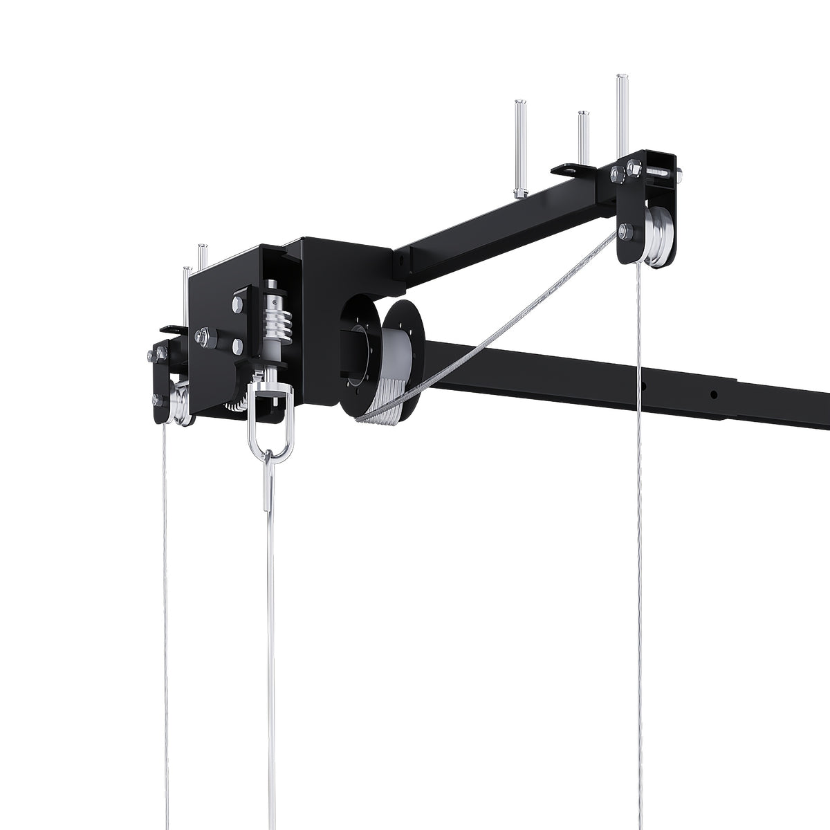 Heavy-Duty Overhead Garage Storage Rack Compatible for High Ceilings 10-12ft, 3x6ft All-Steel Shelving Unit with Safety Lock (Installation Required) - 270 Capacity Per Panel, Carbon Steel Construction for Attic, Workshop, Garage - Space-Saving